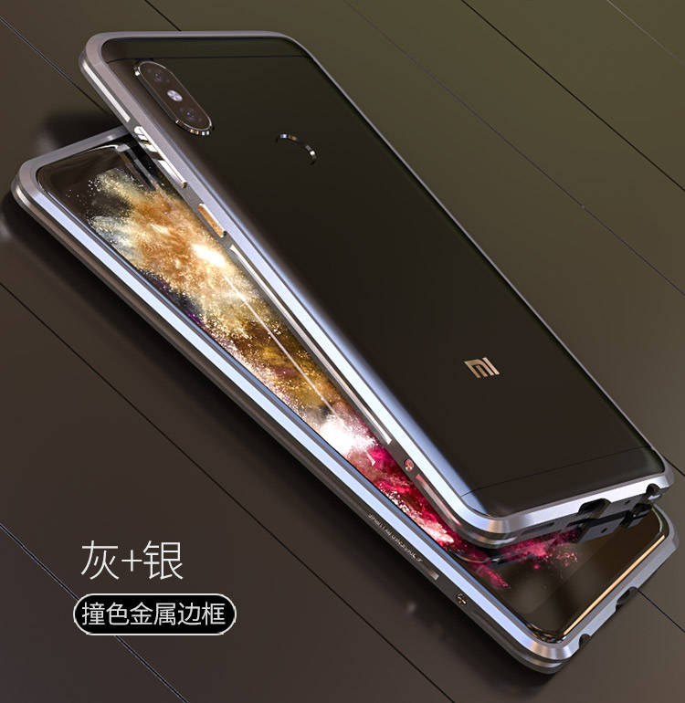 Luphie Bicolor Blade Sword Slim Light Aluminum Bumper Metal Shell Case for Xiaomi Redmi Note 5