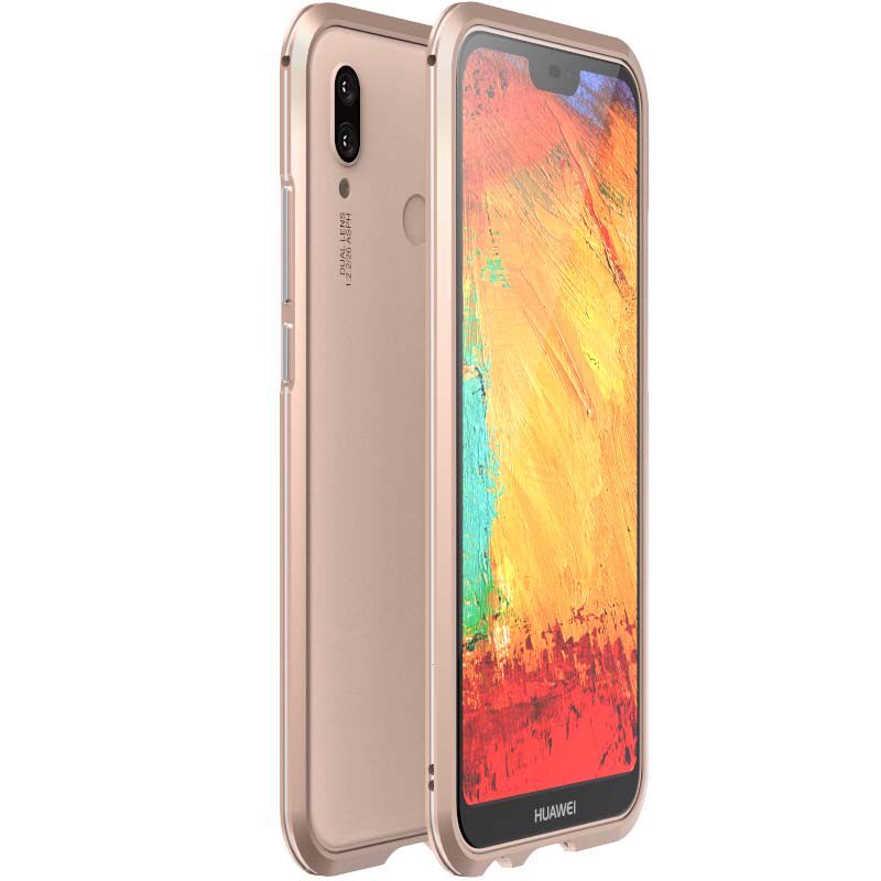 Luphie Bicolor Blade Sword Slim Light Aluminum Bumper Metal Shell Case for Huawei P20 Lite & Huawei nova 3e