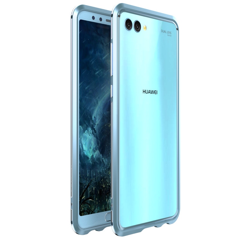 Luphie Bicolor Blade Sword Slim Light Aluminum Bumper Metal Shell Case for Huawei nova 2s