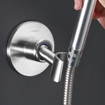 Bathroom shower shower bracket Universal adjustable adhesive nail-free 304 stainless steel non-perforated nozzle fixed base