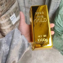 Creative door stopper Door stopper Advertising campaign props supplies Large simulation gold brick fake gold nugget gold bar