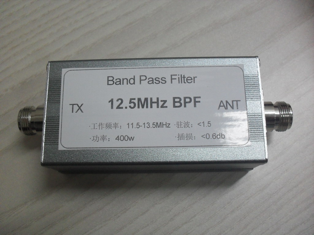 Short-wave bandpass filter high power and high isolation