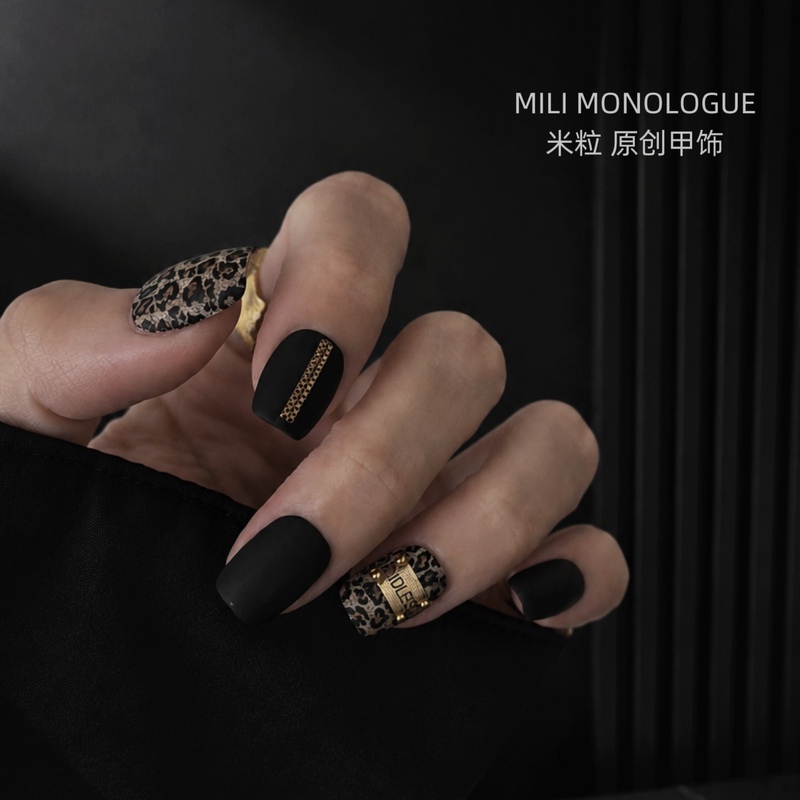 【Mili Rice Grain】Leying Original Design Handmade Wearable Nails Niche High-Quality Texture Short Style Wearable Nails 【Mili Rice Grain】Leying Original Design Handmade Wearable Nails Niche High-Quality Texture Short Style Wearable Nails