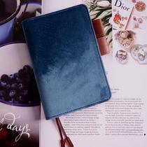 Poetry color French velvet cover book cover Exquisite Japanese contrast color plush hand book jacket MD HOBO size A5 A6