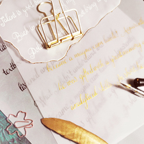 Cute new set es Round body word Flower body word English calligraphy English word practice Novice Copybook set Oblique rod dip pen