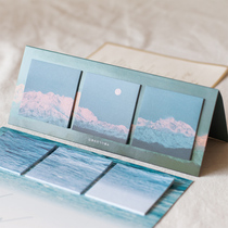 ins scenery Post-it notes creative salt Department N Post student account diy decorative material message memo note note paper