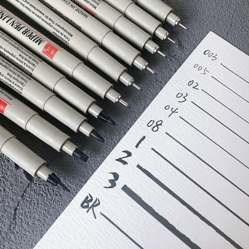 Find Card Needle Tube Pen Fine Arts Students Special Waterproof Seduces Pen Elementary School Students Painting Slips Sketching Cartoon Drawing Pen