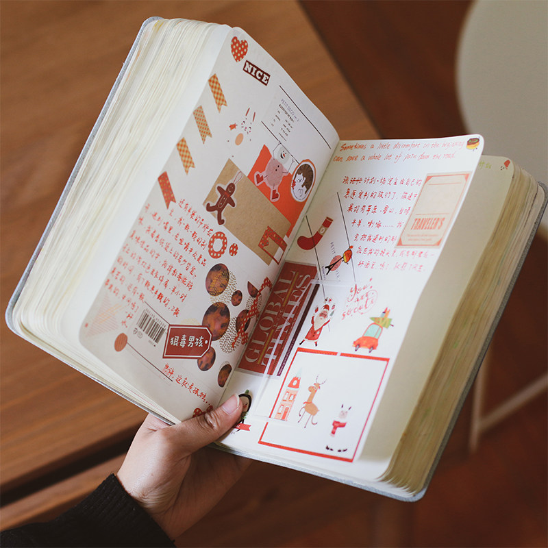 Find a card blank Hand tent Benoins wind hand ledger Ben a5 College students diary matter This soft face leather thickened