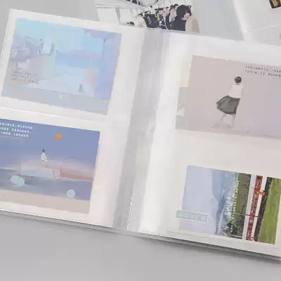 mikka ticket postcard favorites transparent simple photo album souvenir 7 inch collection collection storage book holder