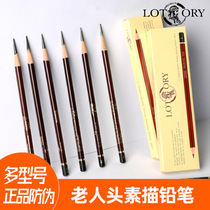 Find the card LOTORY old mans head pencil sketch sketch speed writing painting fine art professional writing raw beginners special rich charcoal pen