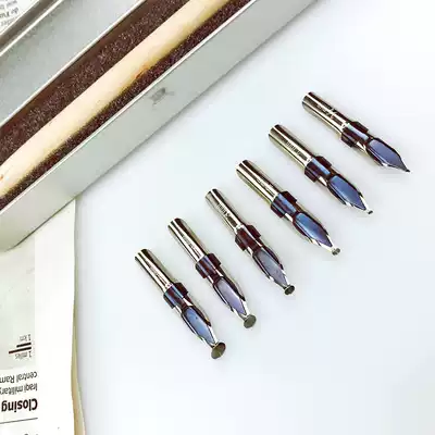 English calligraphy dip pen pen tip painting graffiti color ink test color cartoon art word pen tip