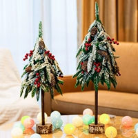 Рождественская елка, бытовая, небольшой рабочий стол, украшения в горшках, рождественское украшение для мероприятия, рождественский подарок, макет окна, сцена