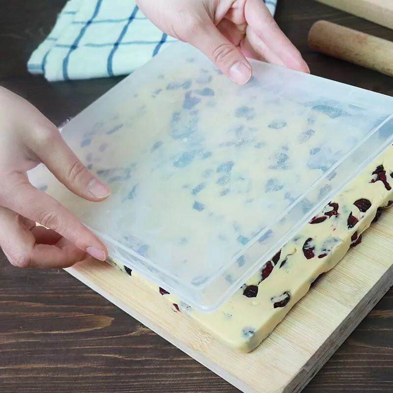 Công cụ cắt bông tuyết Nougat Bộ dụng cụ làm sô cô la thủ công DIY Dicering Tấm nhựa Silicone Gasket Khuôn khuôn nhựa làm bánh