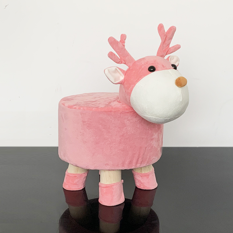 Fabric low stool shoe changing stool creative sofa net red cartoon baby stool home lazy cute animal small bench