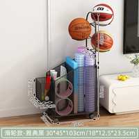 Афины черные [шкив тип + висящая корзина + вертикальная шариковая рама]