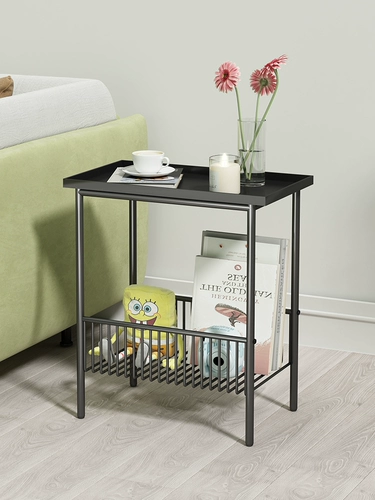 Железная прикроватная тумбочка для хранения, ультраузкая прикроватная тумбочка для хранения, маленькая гостиная, диван, столик, креативный маленький журнальный столик, столик