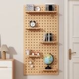 Подвесная доска из натурального дерева, деревянная книжная полка, система хранения, делается под заказ