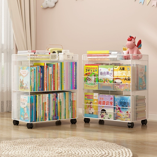 Книжные книжные полки могут перемещаться с роторно -хранением