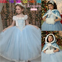 2022 New bbie girls princess Cinderella Tutu dress hooddless