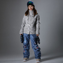 Runningriver running womens winter ski suit snowboard pants micro-fat A0246WU7221U7259