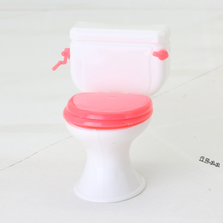 Barbie Dressing Phụ kiện bồn tắm Bồn rửa mặt Flip Cover Nhà vệ sinh Phòng tắm Toàn bộ búp bê búp bê