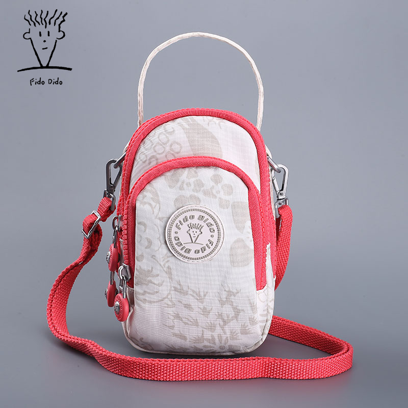 The Fidudi is all 2022 new women's bag mini single shoulder inclined satchel bag mobile phone bag female Korean version of cloth art small bag canvas