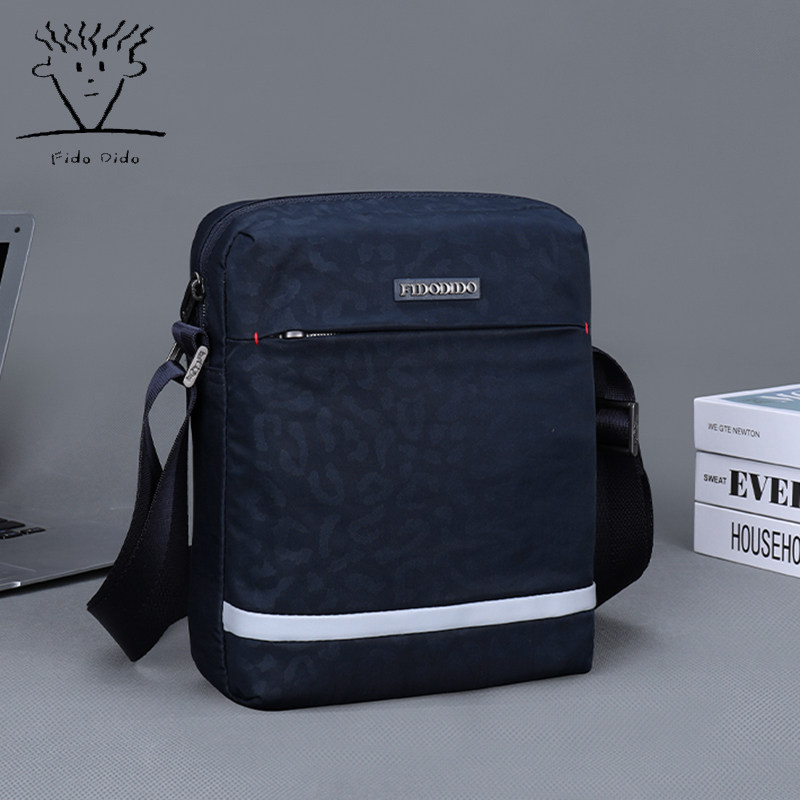 Fido Didu Shoulder Bag Men's Korean Messenger Bag Multi-functional Sports Cross-Bag Casual Oxford Cloth Tide Brand Canvas Bag