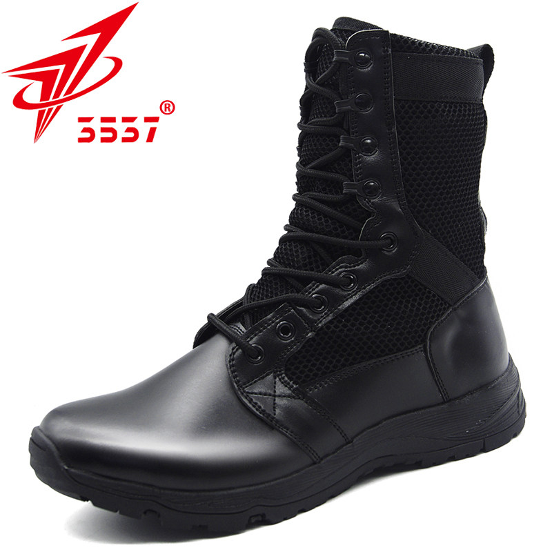 International Huo 3537 net face combat boots male breathable combat training boots ultra light tactical boots Security boots High cylinder Training boots Summer