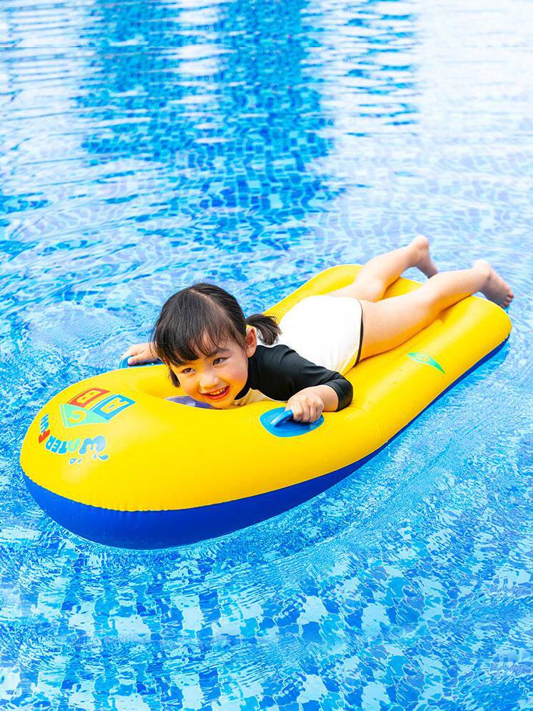 Inflatable waveboard hydrofoil electric surfboard children thick splash floating row plus belt handle