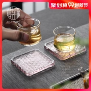 Ai Luolin Kung Fu Bộ trà Phong cách Nhật Bản Coaster Hộ gia đình Cup Cup Cách nhiệt Pad Sáng tạo Cup Chủ Cup Cup Mat - Trà sứ