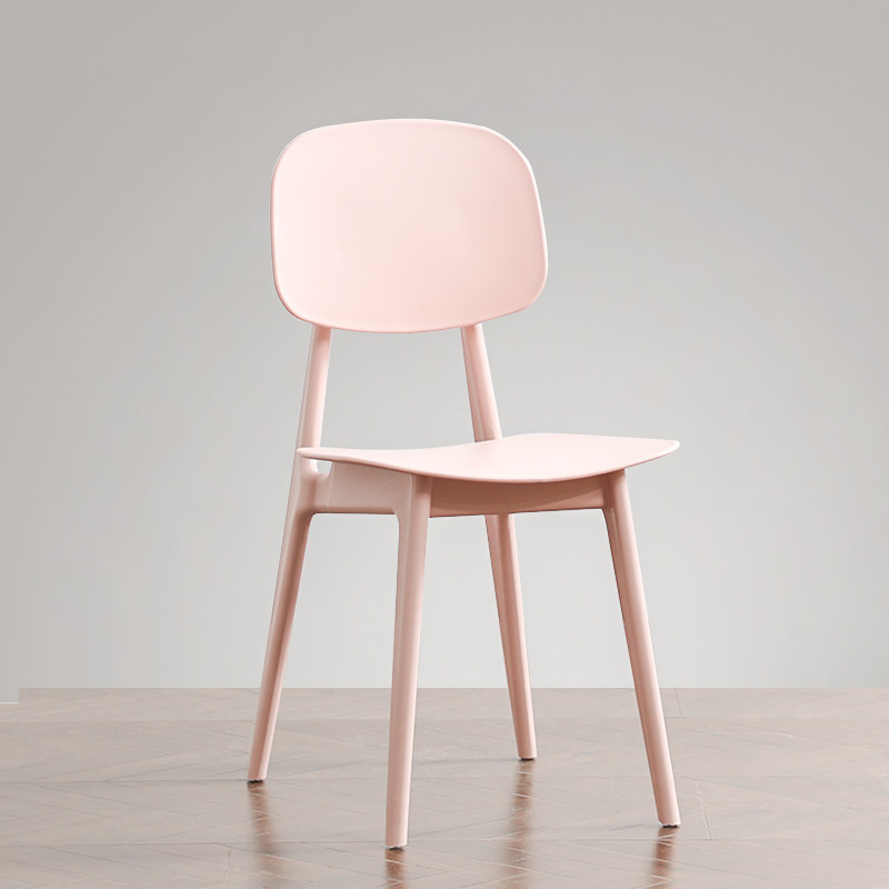 Nordic plastic chair simple backrest office chair creative desk chair negotiation chair ins stool thickened home dining chair