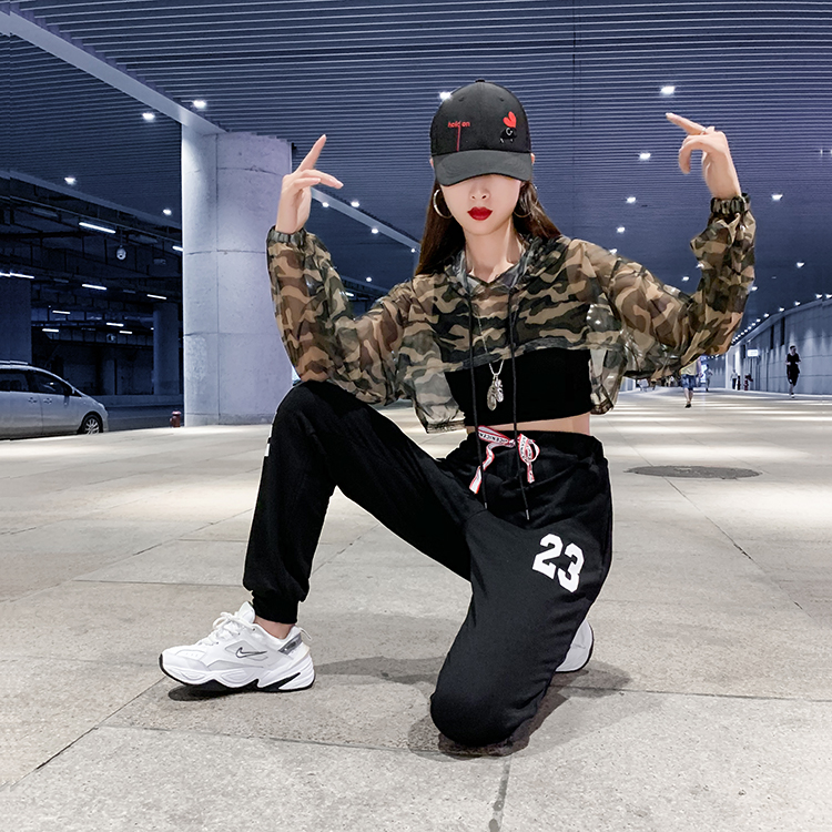 2020 JAZZ WOMENS DANCE SUIT JAZZ nhảy hiện đại DANCE PRACTICE SUIT NGƯỜI LỚN HIP-HOP SUIT