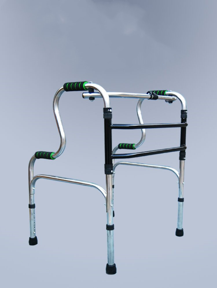 Chuangyu source machinery brand old man stainless steel walker walker walker rehabilitation four-legged cane crutch