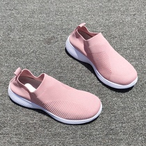 Socks shoes plus size womens factory tail single fly weave breathable soft sole wear-resistant lightweight comfortable flat casual sports singles