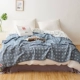 Cotton nguyên chất Nhật Bản nhập khẩu mùa hè siesta giải trí bao gồm chăn bốn lớp gạc đơn đôi điều hòa không khí chăn khăn mới - Ném / Chăn