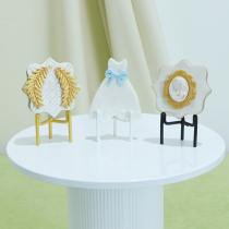 Eurostyle Iron Art Turnover Sugar Cookie Holder Dessert Table Swing Piece Tripod Wedding Pendulum Table Decoration Macaron Show Shelf