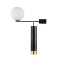 Italian Fashion Glass Marble Table Lamp Post Modern Creative Living Room Study Bedroom Bedside Designer Table Lamp