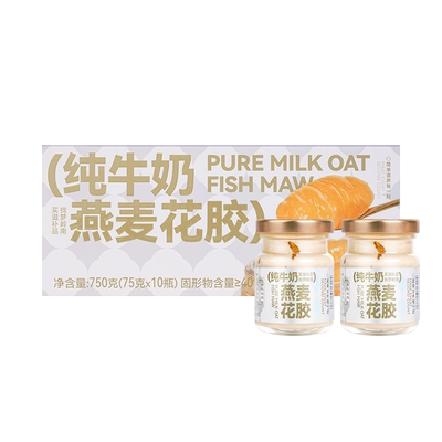 梦岭南牛奶燕麦花胶开盖即食代餐
