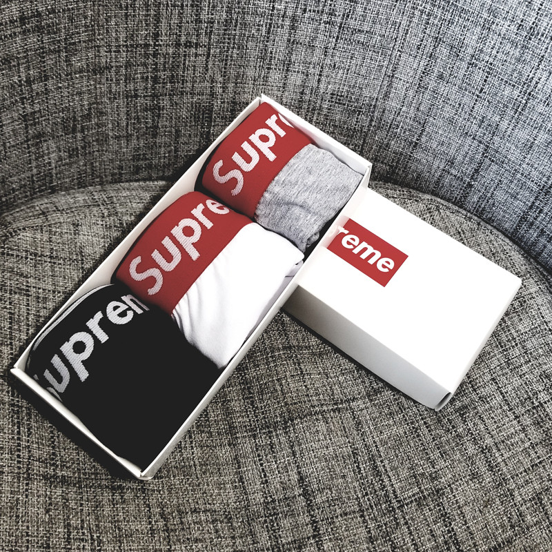 Europe and the United States tide brand flat angle underwear men's and women's wide-brimmed letters pure cotton sports three-quarter pants head les handsome t couple underpants