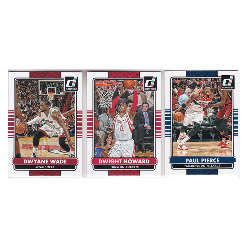 Star Player Cards: Wade, Dwight Howard, Pierce, Panini 14-15 Donruss