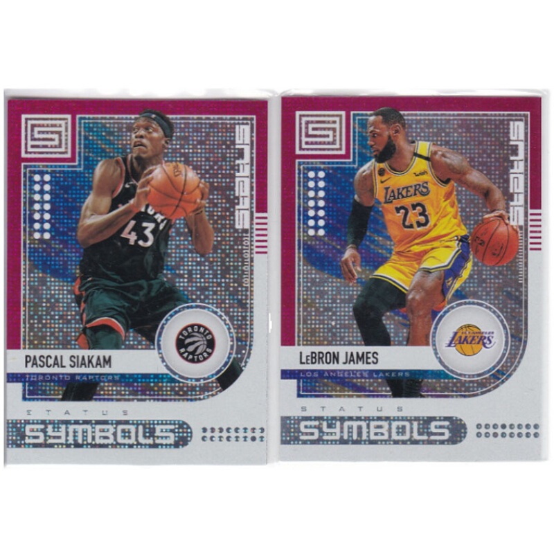 Star Card Siakam Lebron James Pink Parallel Panini 19-20 Status