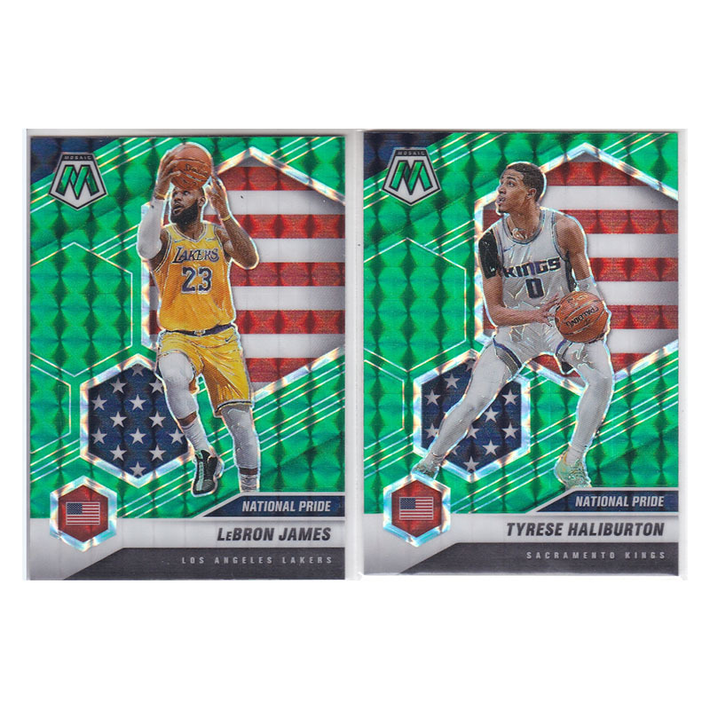 Star Card Lebron James Haliburton Green Grid Refractor Usa Panini 20-21 Mosaic Star Card Lebron James Haliburton Green Grid Refractor Usa Panini 20-21 Mosaic