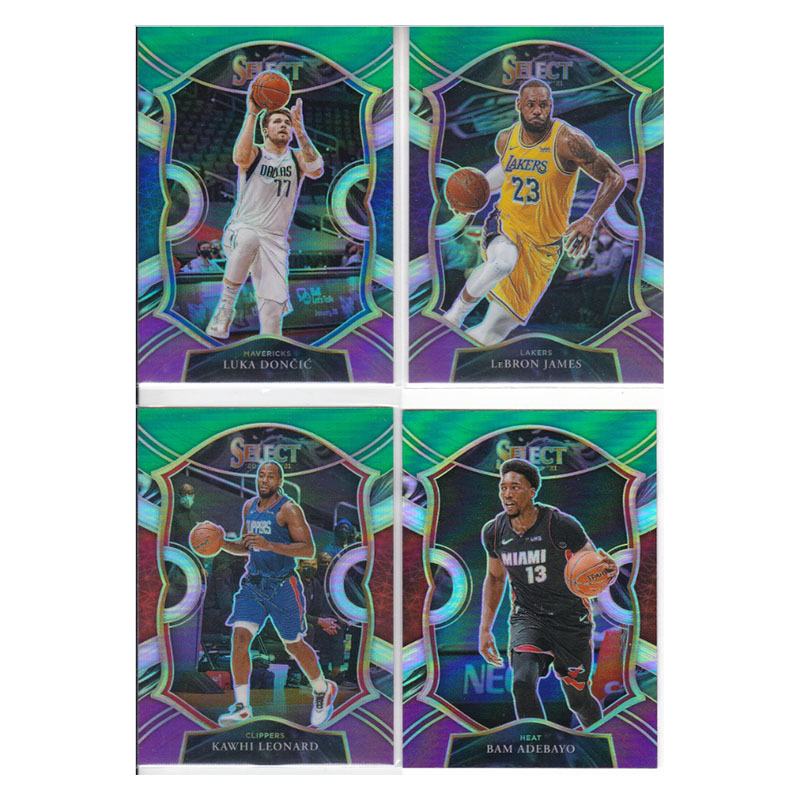 Star Cards: Doncic, Lebron, Leonard, Adebayo, Three-Color Folded Panini 20-21 Select Star Cards: Doncic, Lebron, Leonard, Adebayo, Three-Color Folded Panini 20-21 Select