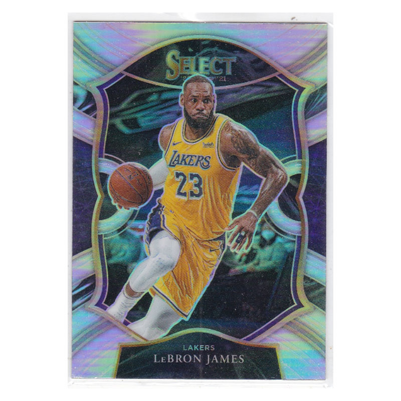 Star Card Lebron James Prizm Refractor Panini 20-21 Select # 23 Star Card Lebron James Prizm Refractor Panini 20-21 Select # 23
