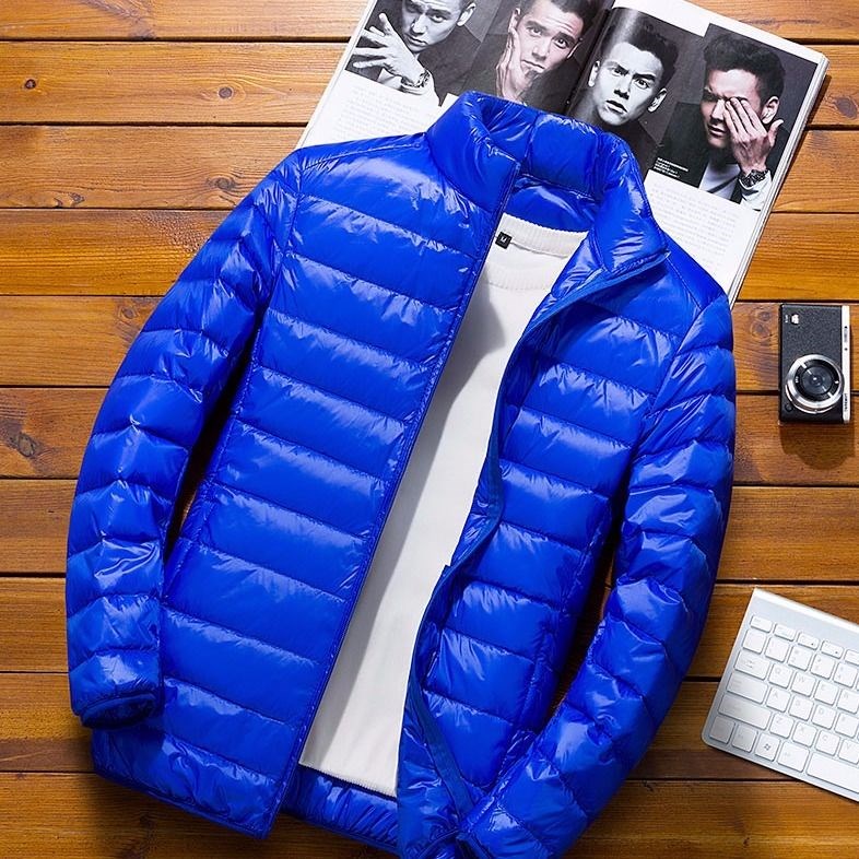 Light and thin down jacket for men's short and large size for men's young autumn and winter coats