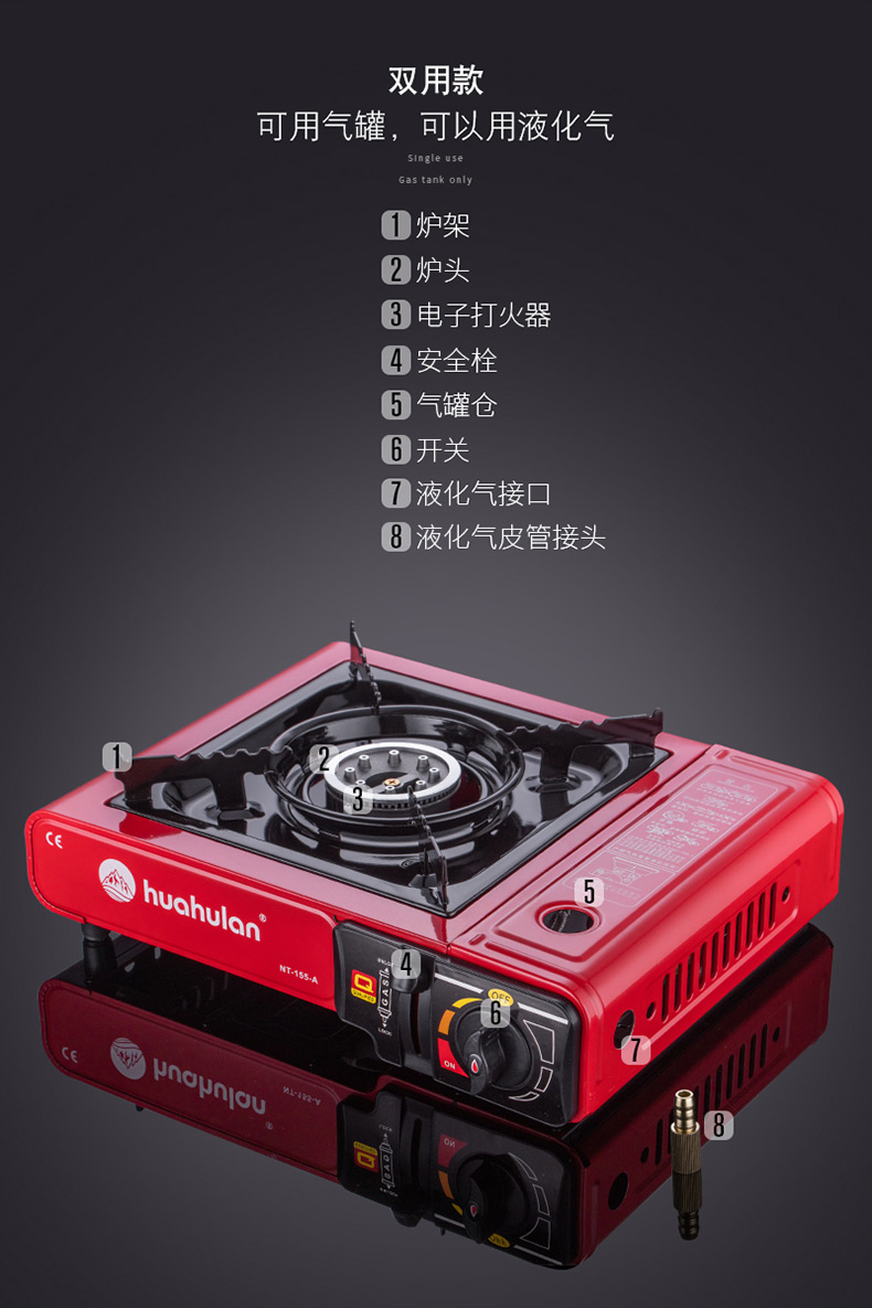Bếp gas nhỏ lẩu bếp gas hóa lỏng gas cầm tay tích hợp hộ gia đình mini nồi ngoài trời bếp xách tay - Bếp lò / bộ đồ ăn / đồ nướng dã ngoại bếp mini namilux