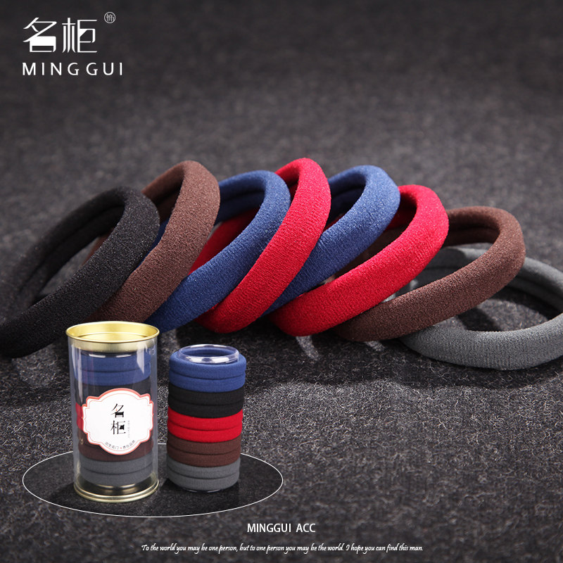 Seamless Hair Lap Zal Hair Rubber Gluten Hair Ring Plus Coarse Adult South Korea Small Clear New Brief Personality Mati Towel Ring