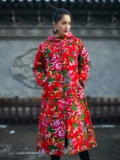 Этническая ретро удерживающая тепло куртка, пуховик, этнический стиль, семейный стиль, детская одежда