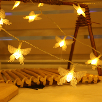  Butterfly lantern Flashing light string light led waterproof small lantern Bedroom dormitory decoration light Net red live background light