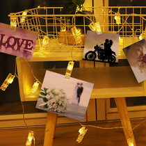  LED photo wall clip light Bedroom decoration Romantic small colorful light flashing light string light starry girl room layout